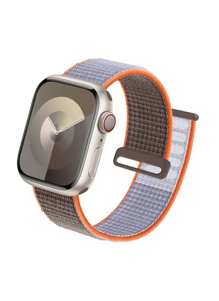 HuHa - Replacement Band for Watch Series 5/4/3/2/1 40/38 mm Grey/Orange - Image 1