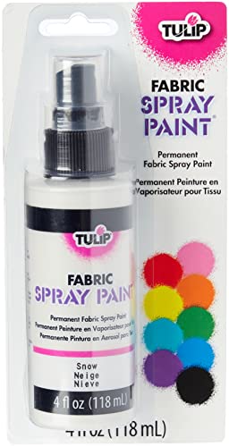 Tulip Fabric Paint, Permanent Spray on Paint, 4 fl oz White Snow - Image 3