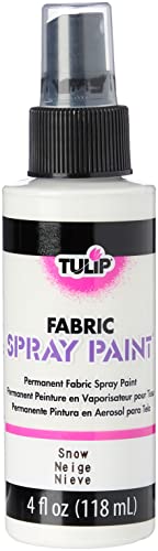 Tulip Fabric Paint, Permanent Spray on Paint, 4 fl oz White Snow - Image 5