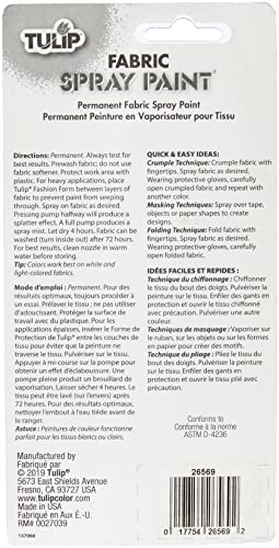 Tulip Fabric Paint, Permanent Spray on Paint, 4 fl oz White Snow - Image 4