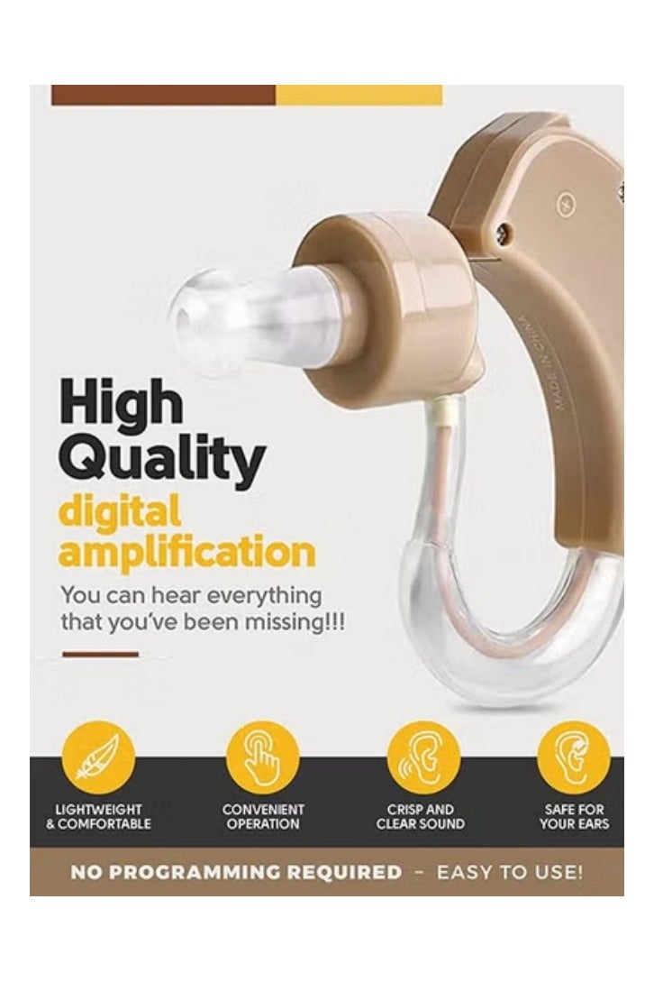 Occuwzz Hearing Aids for the Elderly with Disabilities Wireless Auxiliary Headphones Behind-the-ear Hearing Aids