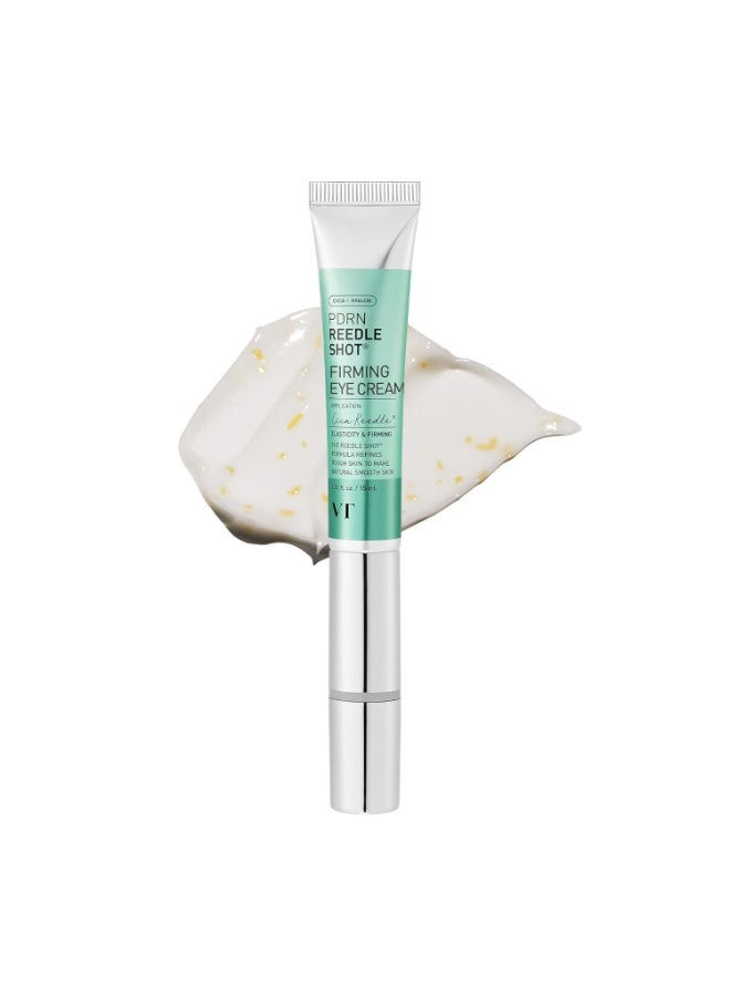 VT COSMETICS PDRN Reedle Shot Eye Cream, Vibrating Eye Applicator for Puffy Eyes, Dark Circles & Under Eye Bags, Firming & Wrinkle Care with PDRN Collagen | 15ml - Image 1