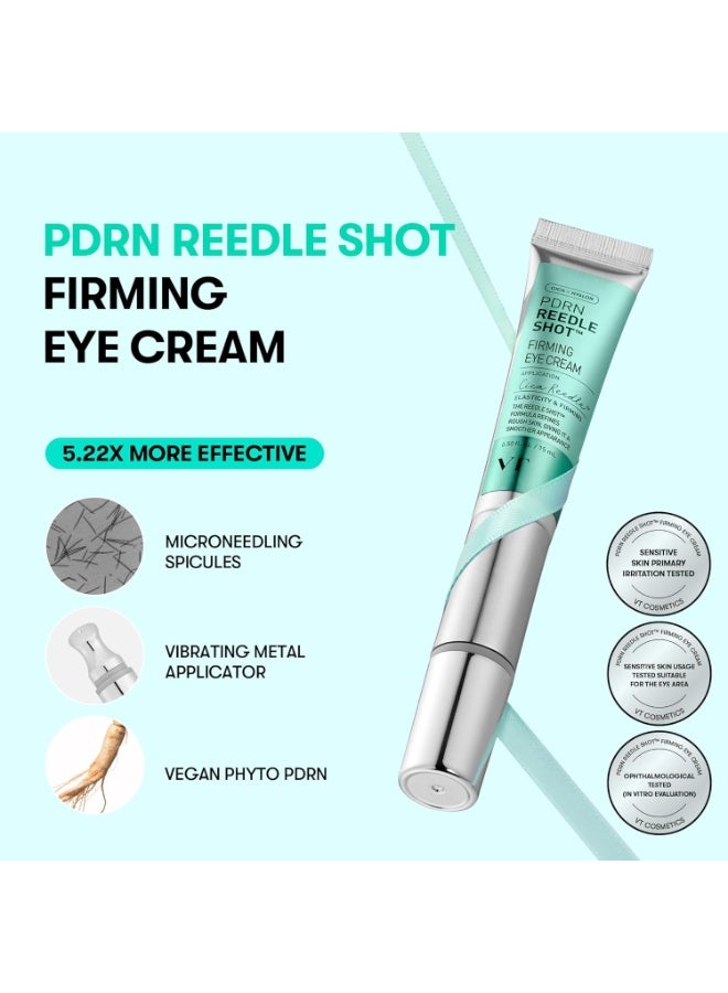 VT COSMETICS PDRN Reedle Shot Eye Cream, Vibrating Eye Applicator for Puffy Eyes, Dark Circles & Under Eye Bags, Firming & Wrinkle Care with PDRN Collagen | 15ml - Image 4