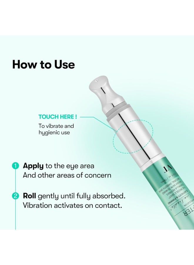 VT COSMETICS PDRN Reedle Shot Eye Cream, Vibrating Eye Applicator for Puffy Eyes, Dark Circles & Under Eye Bags, Firming & Wrinkle Care with PDRN Collagen | 15ml - Image 5