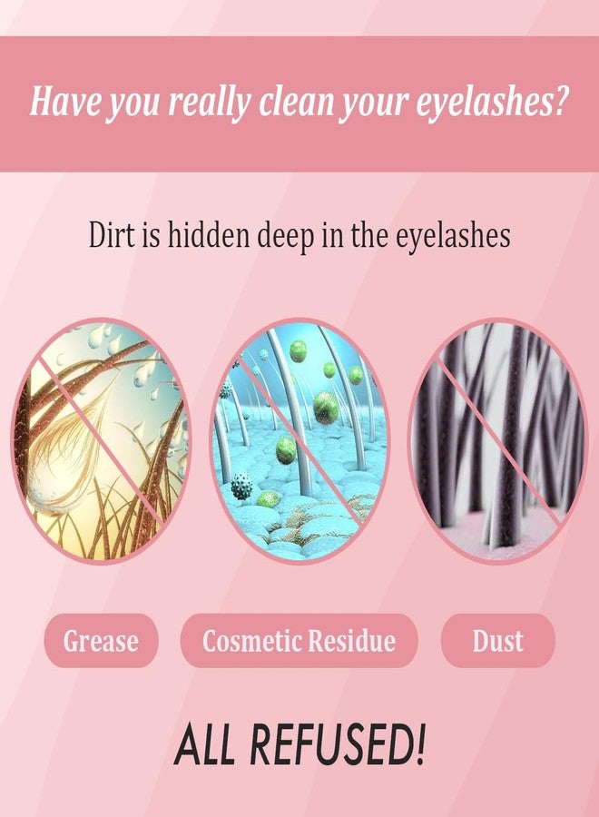 NATUHANA Lash Shampoo Kit & Brush, 2.04 fl.oz/60ml Gentle Foaming Cleanser Eyelash Wash for Extensions and Natural Lashes, Safe Makeup Remover Suppiles for Salon Use and Home Care - Image 4