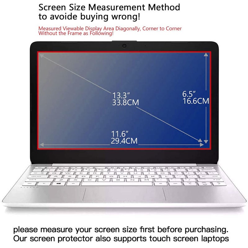 FILMEXT 2 Pack 13.3 inch Laptop Screen Protectors Eye Protection Anti Glare Anti Blue Light Screen Protector Compatible with major brands (Asus, Acer, HP, Dell, Toshiba, Lenovo 13.3"(16:9) Laptop - Image 2