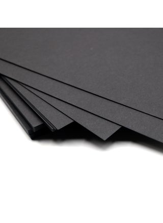 A4 Black Paper 350GSM, 20 Sheets Thick Dark Black Paper Card for Chalkboard, Scrapbook, Greetings, Invitations, Postcards, Index Cards, and Notecards. - view 3