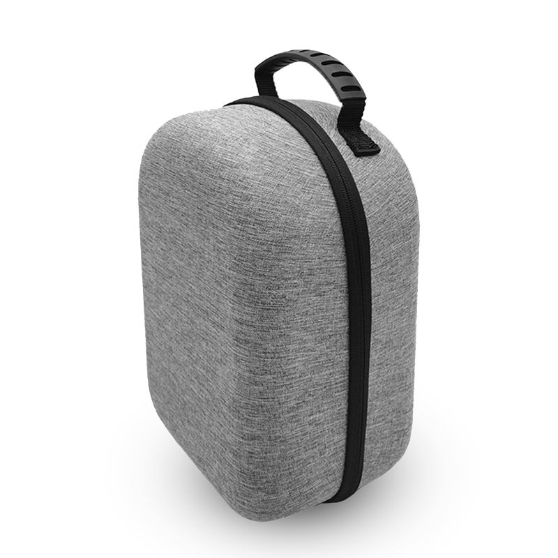 VR Headset Hard Carrying Case: Grey Waterproof EVA Material - Double Metal Zipper Design VR Headset Accessories for VR Device Storage And Travel - Image 1