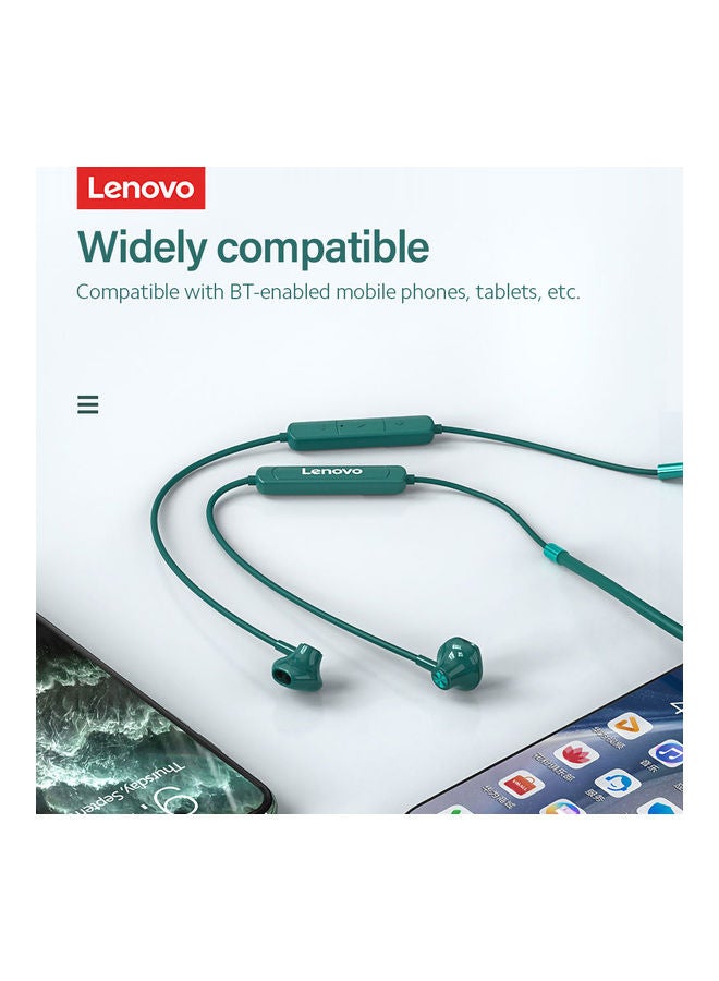 Lenovo Wireless In-Ear Earphones With Moving Coil Speaker And Mic Green - Image 2