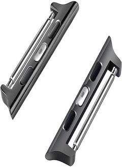 Metal Watch Band Adapter Buckle Connector for All Apple Watch Models 49mm Ultra Series Black - Apple Watch 49mm