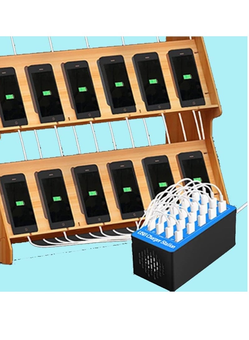 ELTRAZONE 20-Port Multi USB Charger, 100W Charging Station with Smart Detection – USB Charging Hub for Smartphones, Tablets, & USB Devices - Image 5