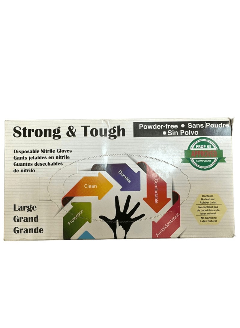 Infi-Touch قفازات نيتريل disposable 100 عد - كبير - Image 1