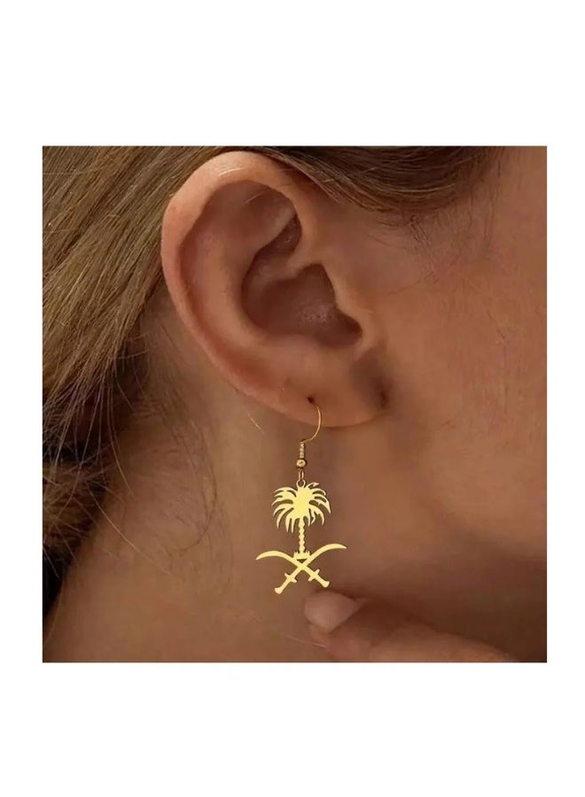 Saudi Arabia logo earring - Image 1