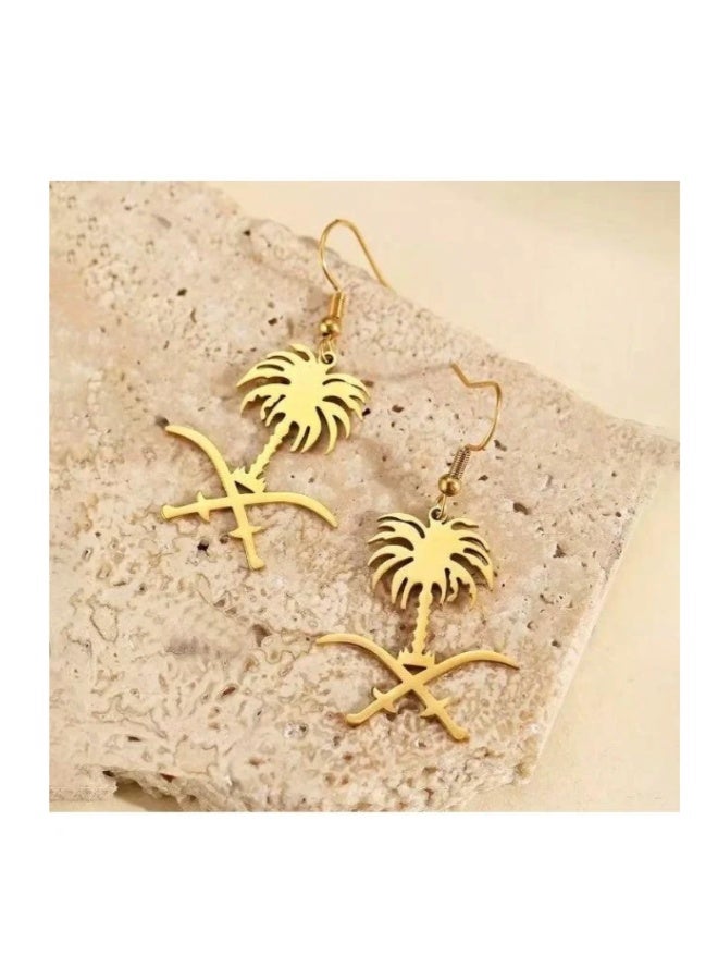 Saudi Arabia logo earring - Image 3