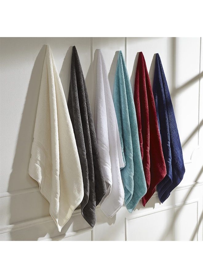 Superior Cotton Smart Dry Zero Twist 6-Piece Towel Set, Incredibly Soft, Highly Absorbent, Quick Drying Towels, 2 Bath Towels, 2 Hand Towels, 2 Wash Cloths, Turquoise - Image 2