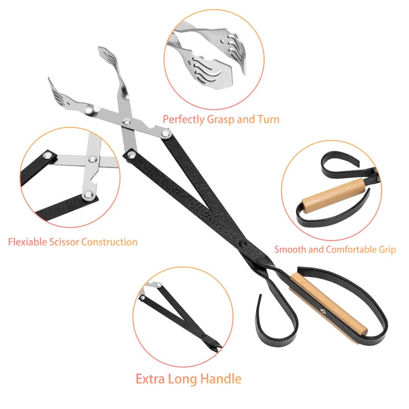 Skyflame Extra Long 20-inch Stainless Steel BBQ Grilling Tong, Barbecue Accessory - Grill Tools for Gas and Charcoal Grills, Kitchen, Baking - Image 4