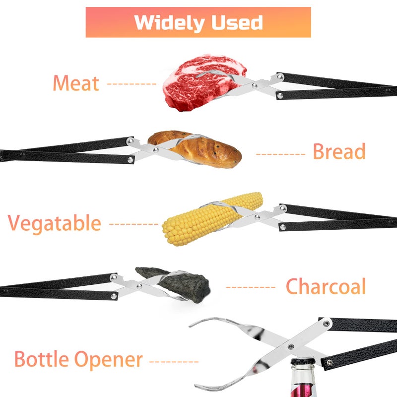 Skyflame Extra Long 20-inch Stainless Steel BBQ Grilling Tong, Barbecue Accessory - Grill Tools for Gas and Charcoal Grills, Kitchen, Baking - Image 3