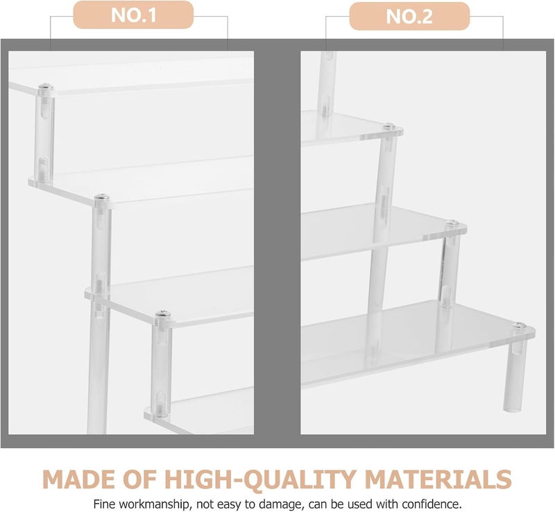 Simplified versatile design Acrylic Cosmetic Organizing Holder Nail Polish Shelf Lipstick Stand 4-tier Display Rack 30x8cm for Home and Store Makeup Storage Carefully selected solid material All preference matching build Scratch resistant Carefully selected material Space saving Moisture proof Remote village delivery cover Light & sturdy All-season available stock Multi-style matching design Lightweight Easy hand assemble compatible Strong durable raw material All storage type compatible Batch uniform stable quality Hanging space save Trendy natural tone options Durable versatile substance Multi-price design picks UV resistant Transit damage minimized design Heavy load resistant Protective coating Experience optimized build - Image 3