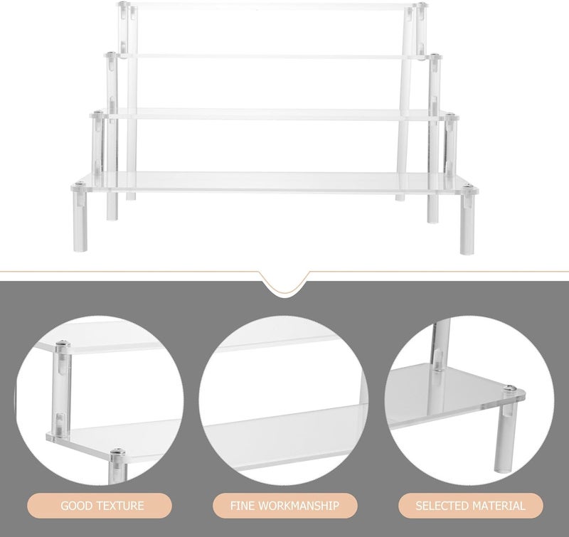 Simplified versatile design Acrylic Cosmetic Organizing Holder Nail Polish Shelf Lipstick Stand 4-tier Display Rack 30x8cm for Home and Store Makeup Storage Carefully selected solid material All preference matching build Scratch resistant Carefully selected material Space saving Moisture proof Remote village delivery cover Light & sturdy All-season available stock Multi-style matching design Lightweight Easy hand assemble compatible Strong durable raw material All storage type compatible Batch uniform stable quality Hanging space save Trendy natural tone options Durable versatile substance Multi-price design picks UV resistant Transit damage minimized design Heavy load resistant Protective coating Experience optimized build - Image 5