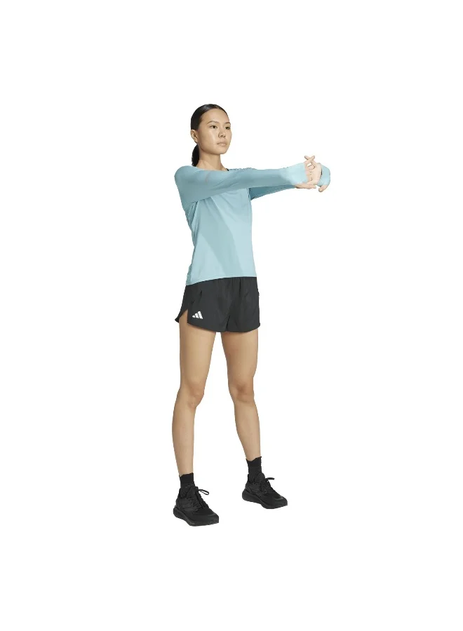 Adidas Adi365 Co Ls W Turquoise T-Shirt (Long Sleeve) T-Shirts For Women