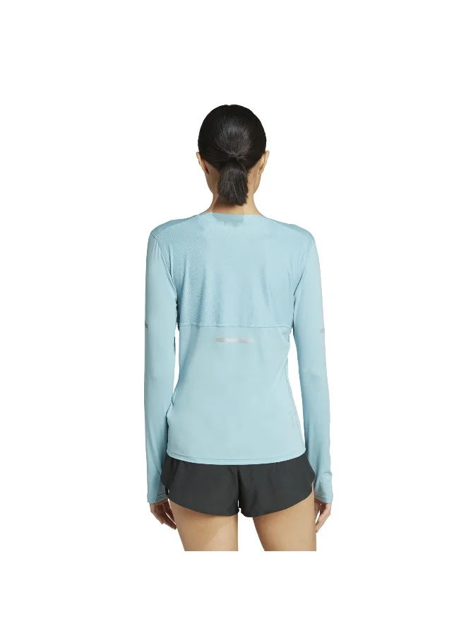 Adidas Adi365 Co Ls W Turquoise T-Shirt (Long Sleeve) T-Shirts For Women