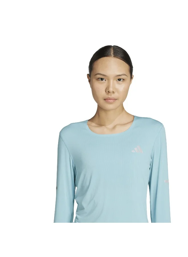 Adidas Adi365 Co Ls W Turquoise T-Shirt (Long Sleeve) T-Shirts For Women
