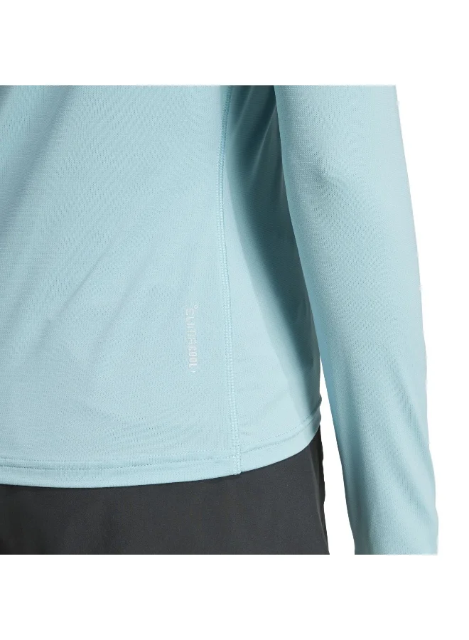 Adidas Adi365 Co Ls W Turquoise T-Shirt (Long Sleeve) T-Shirts For Women
