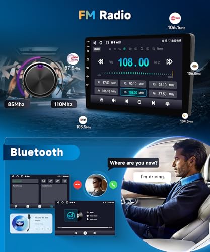 METEESER 5G WiFi 4Core+64G for Honda Accord 8th 2008-2013 Car Radio with Wireless Carplay/Android Auto,Android Car Stereo 10.1 Inch Touch Screen GPS Navi Bluetooth FM/RDS SWC HD Backup Camera - Image 5