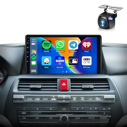 METEESER 5G WiFi 4Core+64G for Honda Accord 8th 2008-2013 Car Radio with Wireless Carplay/Android Auto,Android Car Stereo 10.1 Inch Touch Screen GPS Navi Bluetooth FM/RDS SWC HD Backup Camera - Image 1