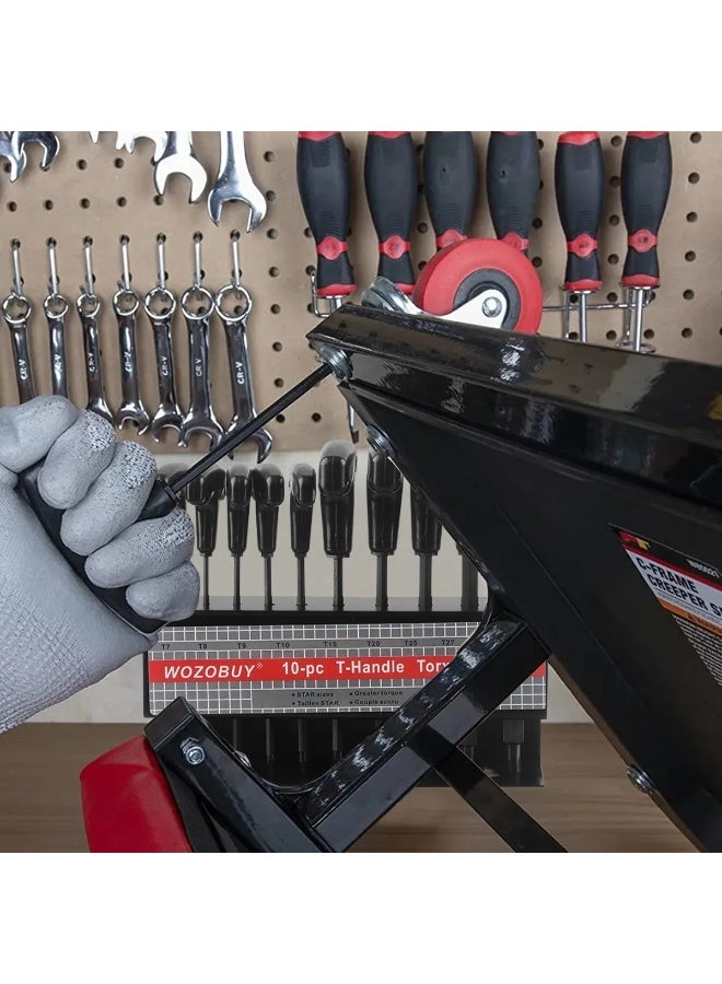 مجموعة مفاتيح سداسية 10 قطع بمقبض على شكل حرف T 2 مم، 2.5 مم، 3 مم، 4 مم، 4.5 مم، 5 مم، 5.5 مم، 6 مم، 8 مم، 10 مم - Image 2