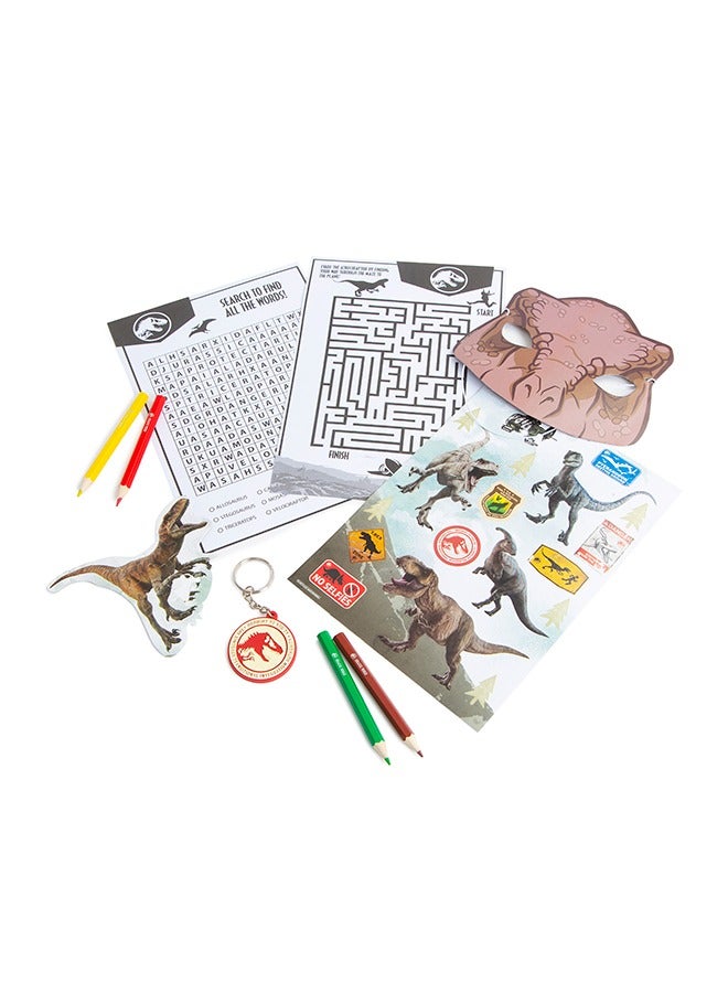 JURASSIC WORLD RMS Jurassic Cracker 55cm – Dinosaur Activity Gift Set with Stickers, Pencils & Keyring | Kids Christmas or Party Gift | Jurassic World Theme  - Image 1