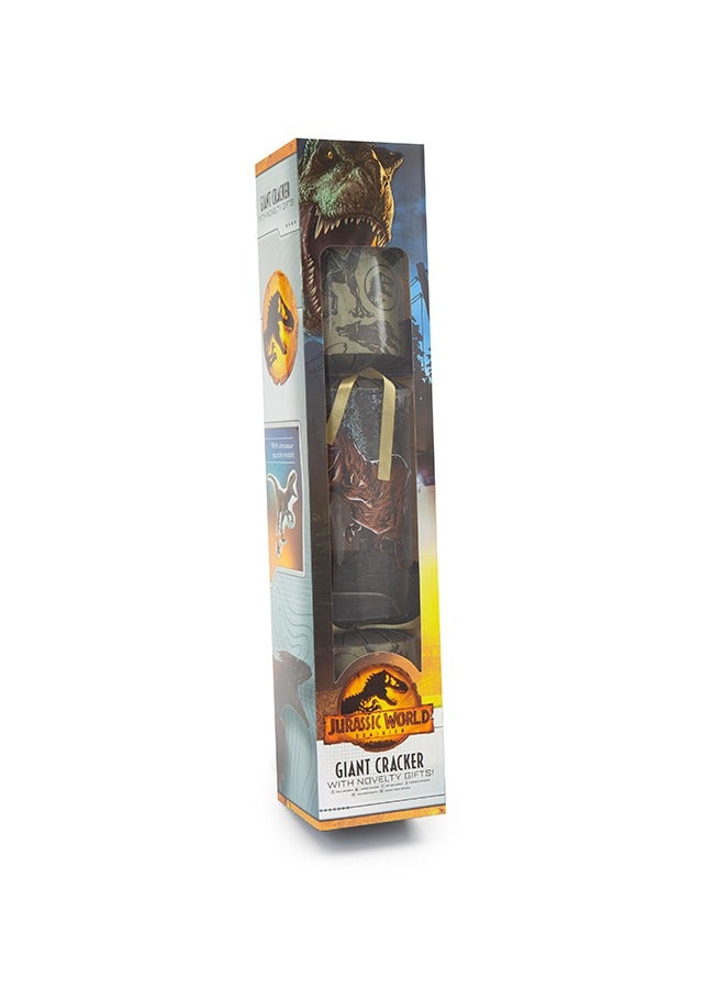 JURASSIC WORLD RMS Jurassic Cracker 55cm – Dinosaur Activity Gift Set with Stickers, Pencils & Keyring | Kids Christmas or Party Gift | Jurassic World Theme  - Image 2