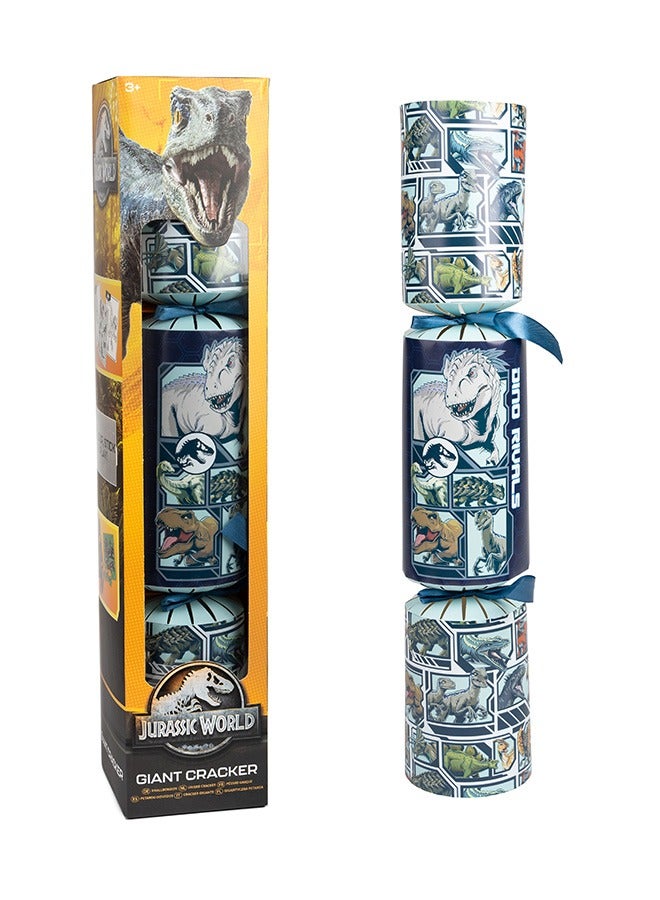 JURASSIC WORLD RMS Jurassic Cracker 55cm – Dinosaur Activity Gift Set with Stickers, Pencils & Keyring | Kids Christmas or Party Gift | Jurassic World Theme  - Image 4
