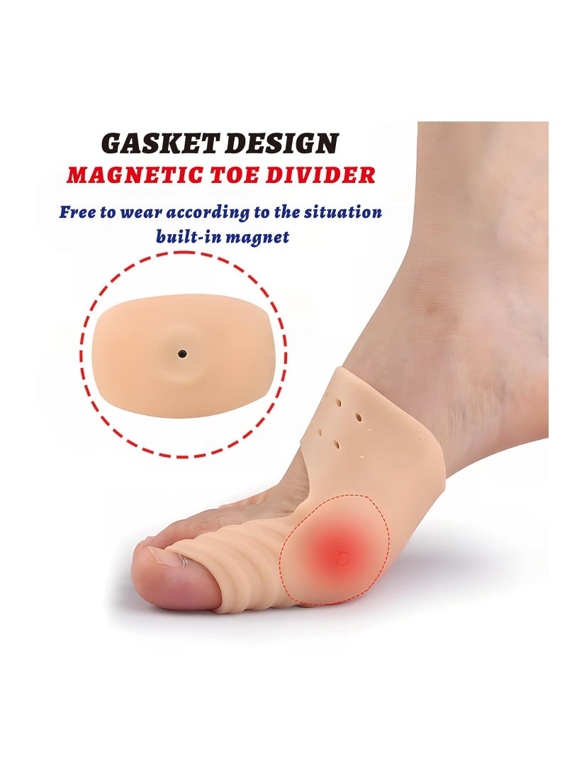 Excefore Big Toe Valgus Orthotics, Bunion Corrector, Metatarsal Pads, Gel Toe Separators, Bunion Corrector Cushion, Toe Spacers, Ball Of Foot Cushions, Soft&Breathable, Idea for Hammer Toe - Image 4