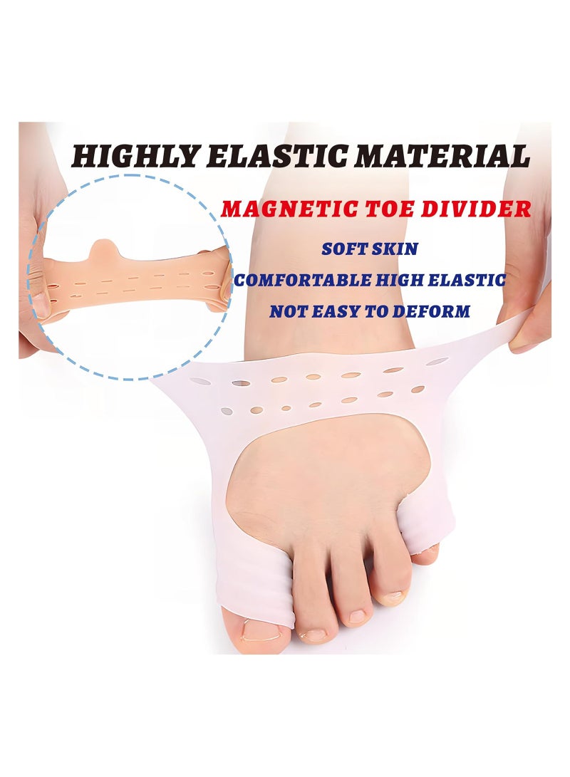 Excefore Big Toe Valgus Orthotics, Bunion Corrector, Metatarsal Pads, Gel Toe Separators, Bunion Corrector Cushion, Toe Spacers, Ball Of Foot Cushions, Soft&Breathable, Idea for Hammer Toe - Image 3