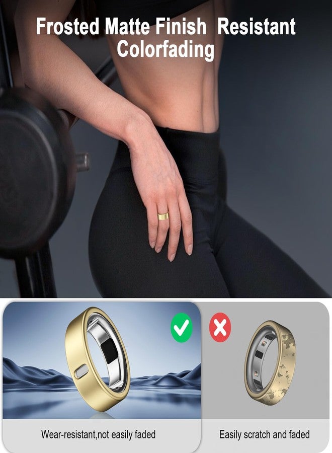 Vigamen 8 Pack Cover Compatible with Oura Ring Gen 4/Oura Ring Gen 3 Horizon/Heritage,Charging Derectly,Matte Texture Wear-Resistant Anti-Scratch TPU Protector for Women Men Working Out Gym(B,Size 11) - Image 5