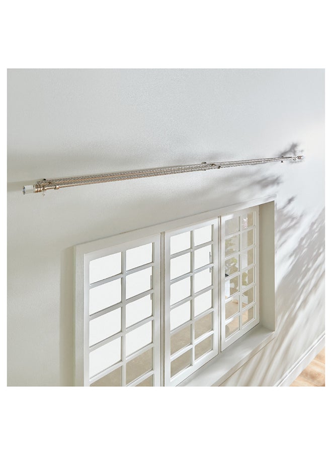 Home Box Vista Steel Extendable Double Curtain Rod 320 x 1.9 cm  - Image 2