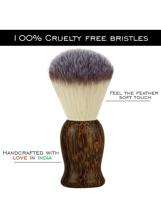 RUBAB MEN - Premium Soft Shaving Brush For Men |Leopard Edition| Experience Luxury Shaving With Cruelty-Free Bristles & Classic Wooden Handle | Designed & Crafted In India - Image 1
