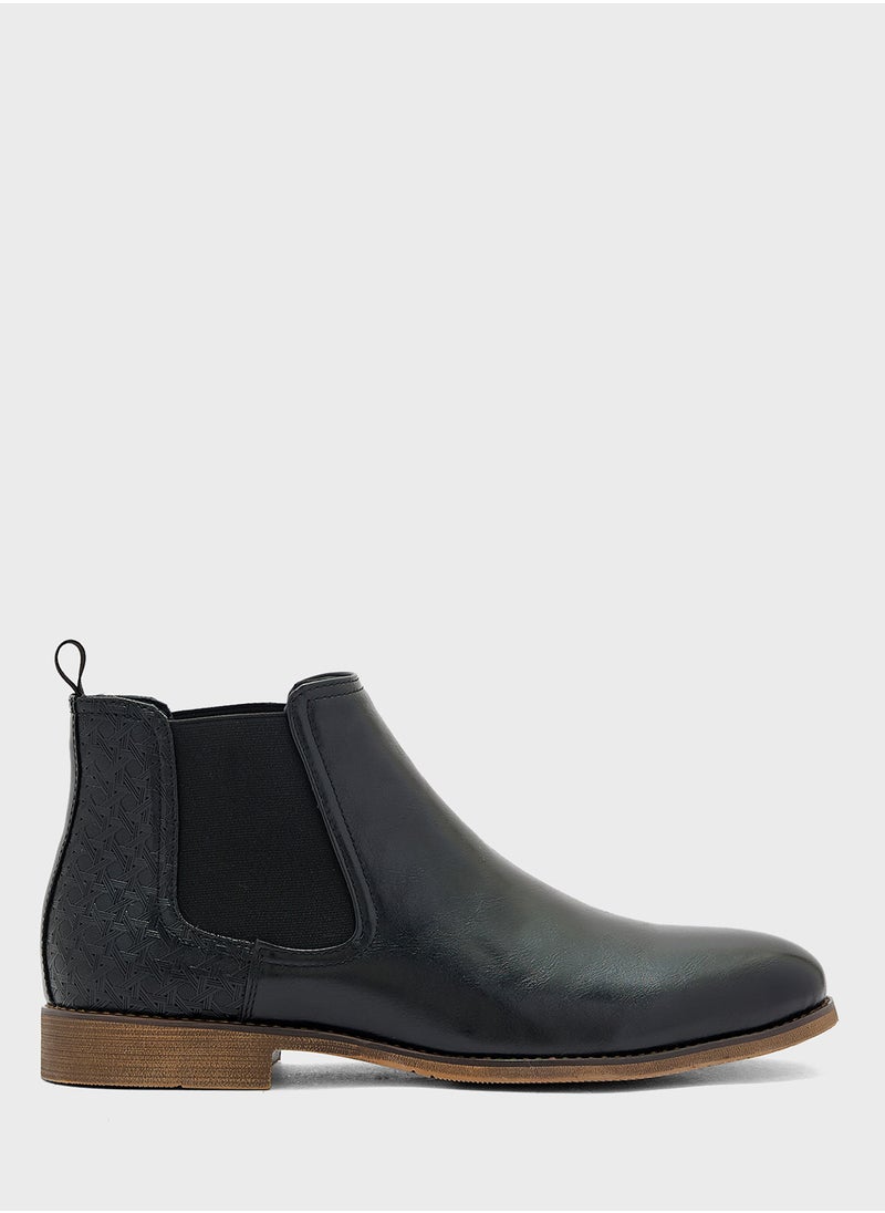 Robert Wood Textuted Chelsea Boots  - Image 1
