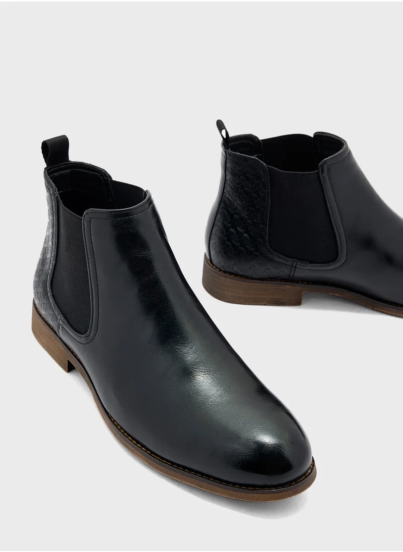روبرت وود Textuted Chelsea Boots