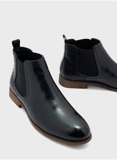 Robert Wood Textuted Chelsea Boots  - Image 4
