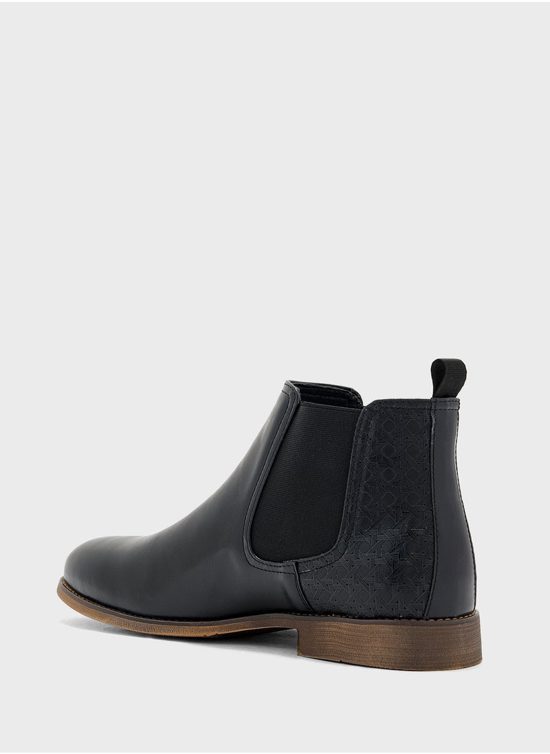 Robert Wood Textuted Chelsea Boots  - Image 3