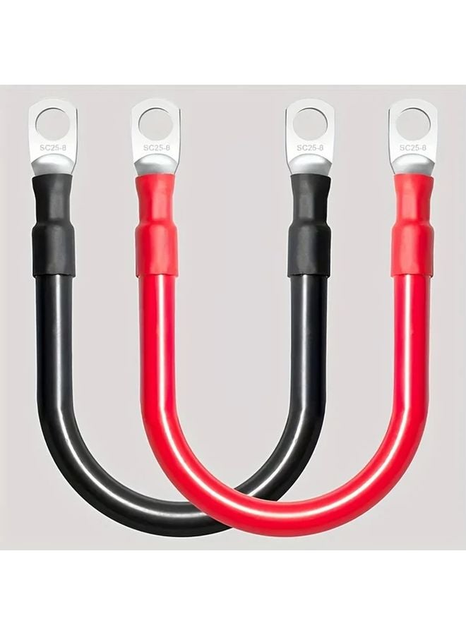 Premium 6AWG Battery Cable Kit 19 68 Inch 2pcs Tinned Copper Power Inverter Wire - Image 2