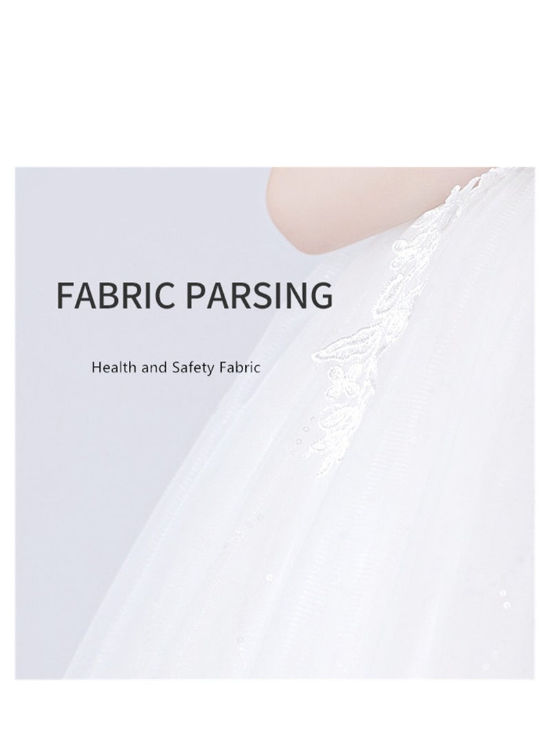 Mesh dress princess dress girls performance clothes flower girl tutu skirt dress - Image 5