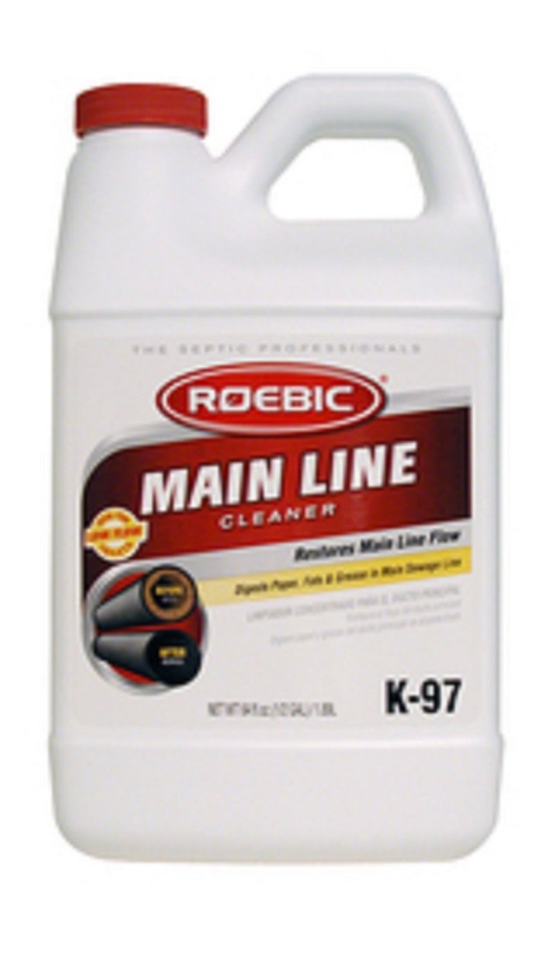 Roebic K-97 Main Line Cleaner, Exclusive Bacteria Digests Paper, Fats, and Grease in Sewer and Septic Systems, 32 Ounces & K-57-Q Septic System Cleaner, 32 Ounces - Image 2