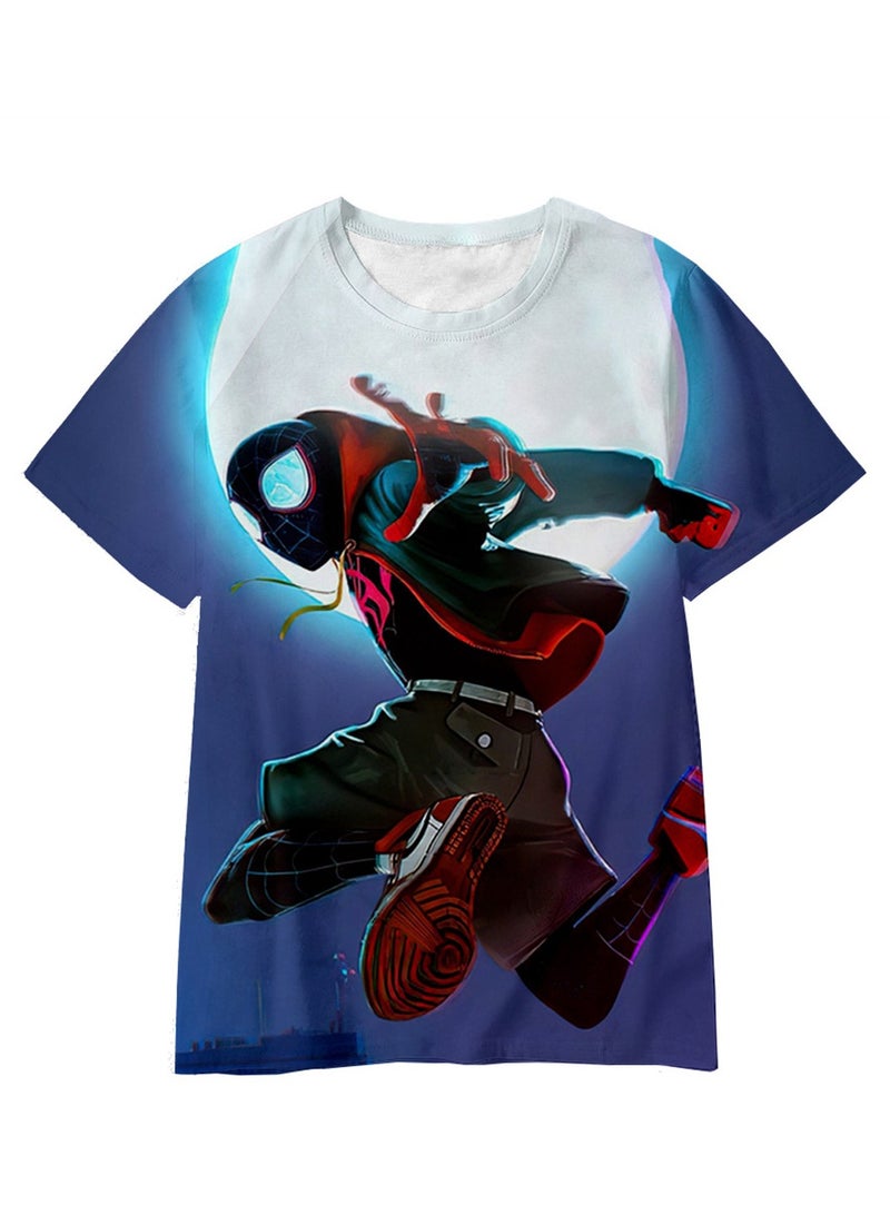 Spider-Man Across the Universe Handsome Loose Pullover T-shirt 3D digital printing personalized breathable T-shirt  - Image 1