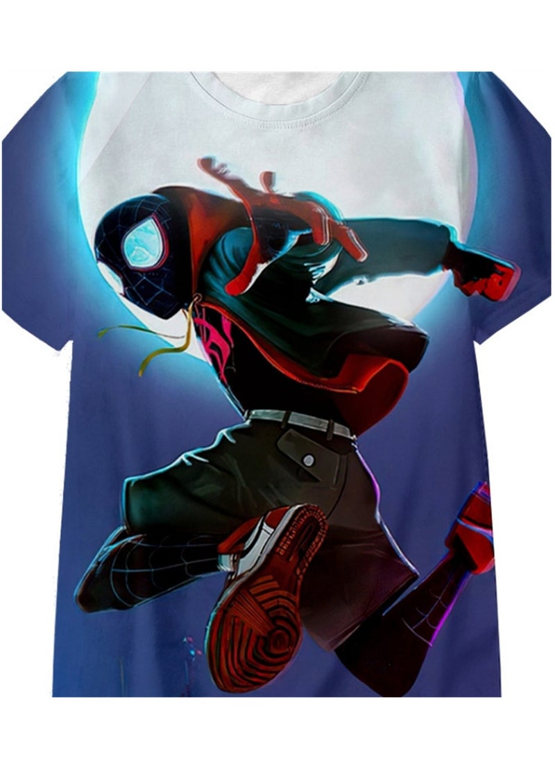 Spider-Man Across the Universe Handsome Loose Pullover T-shirt 3D digital printing personalized breathable T-shirt  - Image 2