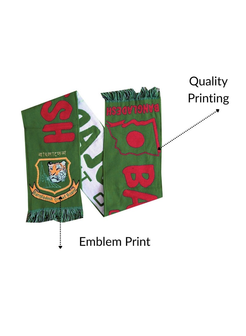 برينت شوب فور مي وشاح بنغلاديش - مثالي للرياضة والاحتفالات الوطنية والمسيرات والكريكيت والأنشطة الخارجية - إكسسوار مريح وأنيق لكل مناسبة - Image 2