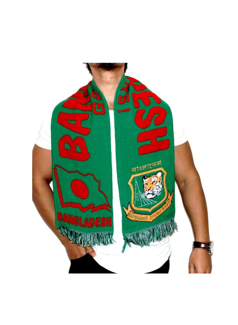 برينت شوب فور مي وشاح بنغلاديش - مثالي للرياضة والاحتفالات الوطنية والمسيرات والكريكيت والأنشطة الخارجية - إكسسوار مريح وأنيق لكل مناسبة - Image 5