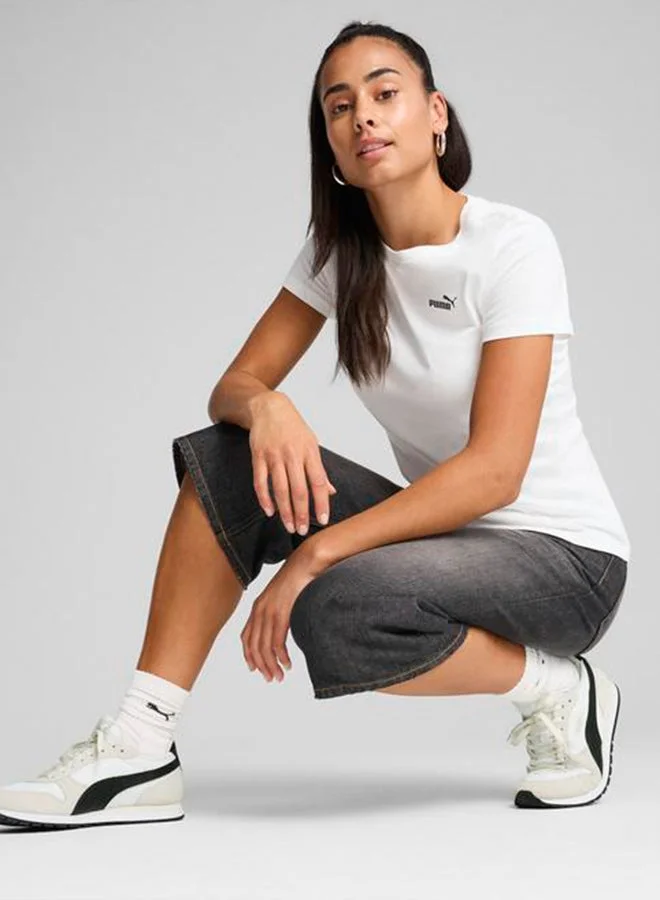 PUMA puma white ESS Small No. 1 Logo Tee for Women | Best Price UAE